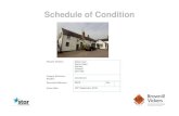Schedule of Condition - Star Pubs & Bars · 2019. 10. 23. · Replacement uPVC double glazed left hand wall to front part of room. 2 Failed double glazed unit requires replacement.