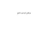 pH and pKa - Weeblykchem.weebly.com/uploads/8/6/0/4/8604167/6_ph_and_pka.pdf · pH versus pKa •So 100 molecules of HCl dissolved in water will give you the same pH as 1000 molecules