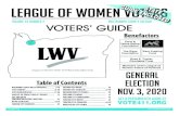 LEAGUE OF WOMEN VOTERS - lwvpdx.org · included in this Voters’ Guide. The arguments pro and con are developed through interviews with the organized supporters and opponents of