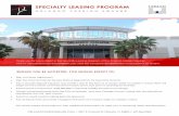 SPECIALTY LEASING PROGRAM - Orlando ::: FL · Submit proof of insurance of $3,000,000 in General Liability Insurance Coverage. Obtain a business license from the City of Orlando and