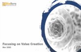Focusing on Value Creation - BioNova Pharma · • Average > 20 years in global pharma and biotech companies and led multiple drug registrations • In depth understanding of unmet
