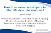 How does exercise compare to other lifestyle interventions?universally e.g. BP treatment, vitamins, physical activity, smoking cessation, cognitive stimulation…. 2. The major disease