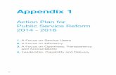 Appendix 1 - Downloads · Q1 2014 Q2 2014 ii. Up-skill Public Service managers in the execution of end-to-end outsourcing Q1 2014 Q2 2014 iii. Develop a decision making framework