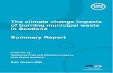 The climate change impacts of burning municipal waste in ... (2020… · 2 days ago  · recovery of energy takes place with a high level of energy efficiency ... climate change must