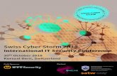Swiss Cyber Storm Conference Booklet€¦ · 66 !+ (*!. , $1'/& + -*!,1 '&+-$,!& '%( &1$' , !& -*! d /!,2 *$ & c (*'.! ! )- $!,1 . & '* & (*' - , !& ( & &, '&+-$,!& & (*'" , % & %