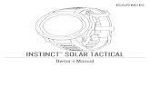 INSTINCTOwner’s Manual SOLAR TACTICAL...During an activity, hold MENU, select Power Mode , and select an option. Stopping an Activity. 1. Press GPS. 2. Select an option: • To resume