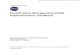 Earned Value Management (EVM) Implementation Handbook · NASA/SP-2012-599 Earned Value Management (EVM) Implementation Handbook National Aeronautics and Space Administration NASA