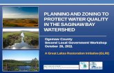 PLANNING AND ZONING TO PROTECT WATER QUALITY IN THE ... · To protect water quality in the Saginaw Bay by preventing future water pollution through: 1. Education 2. Collaboration