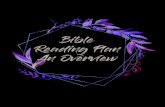 Bible Reading Plan An Overview BRP/BRP Schedule... · An Overview. 20 Nehemiah 1 21 Genesis 6:5-22 22 Psalms 11 23 Proverbs 6:16-19 24 Psalms 38 25 Psalms 51 26 Psalms 103 27 Mark