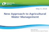New Approach to Agricultural Water Management · New Regulations- Sept 1, 2015 All existing and new drainage works require a permit •In Drainage Control Regulations, Projects constructed