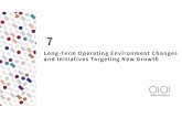 Long-Term Operating Environment Changes and Initiatives ... · FinTech business while deploying unique initiatives merging Retailing and FinTech Present 10years from now (Cash advances)