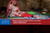 “They Forced Us Onto Trucks Like Animals”...September 2017 ISBN: 978-1-6231-35201 “They Forced Us Onto Trucks Like Animals” Cameroon’s Mass Forced Return and Abuse of Nigerian