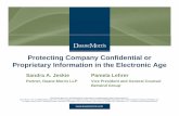 Protecting Company Confidential or Proprietary Information in the ... · Data Breaches • The number of breaches continues to rise • Federal enforcement of breaches escalatesFederal