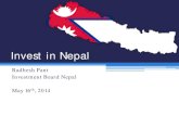 Investing in Nepal...Nepal was in a decade -long armed conflict that concluded with the signing of the Comprehensive Peace Agreement in 2006 Economic fundamentals were weak and there