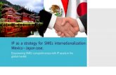 IP as a strategy for SMEs internationalization: Mexico ... · IP strategy for SMEs based on Patent Securing pioneer patents in the earliest stage of R&D Building patent portfolio