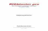 RIGblaster pro - Amateur Radio Bits & Pieces · Thank you for buying the RIGblaster pro. Whether you are upgrading from another RIGblaster, another sound card interface, or this is