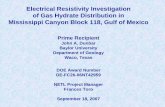 Electrical Resistivity Investigation of Gas Hydrate ... · Shear wave seismology, marine seismic acquisition, sub-bottom profiling and electrical methods. Geophysical data acquisition,