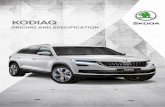 KODIAQ - az749841.vo.msecnd.net€¦ · On The Road and P11D pricing - continued 3 KODIAQ SportLine (7-seat) CO 2 VED Band Insurance group (50) Recommended Basic VAT RRP OTR BiK 2019/20