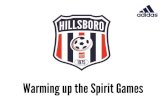 Warming up the Spirit Games - soccercoach.eu · Warming up the Spirit Games. WARMUP GAMES 4v1 SMALL RONDOS 4V2 3V1 5v2 Any of the small rondos can serve as a warmup. They are also