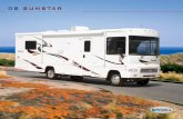 08 SUNSTAR - RVUSA.com · are functional. Choose the available all-vinyl ﬂ oorcovering in the lounge area for easy cleanups. All three models include a dinette that converts into