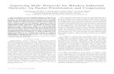 Improving MAC Protocols for Wireless Industrial Networks ... · Improving MAC Protocols for Wireless Industrial ... pecially Industrial Internet of Things applications often work
