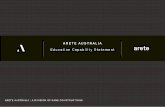 ARETE AUSTRALIA Education Capability Statement areteareteaustralia.com.au/assets/arete-VIC-Capability-Statement-Educati… · The fitout and refurbishment works to RMIT Building 88,
