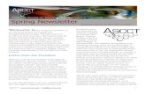 Spring 2011 Newsletter - ASCCTIn 2010, Erin co-founded the ASCCT where she serves as treasurer. Secretary Kristie Sullivan Kristie Sullivan, M.P.H., is a science policy adviser with