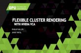 WITH NVIDIA VCA - GTC On-Demand Featured Talks · 2015. 8. 11. · ANKIT PATEL FLEXIBLE CLUSTER RENDERING WITH NVIDIA VCA . AGENDA Physically based rendering Interactive cloud rendering