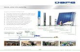 DAPE solar pumps flyer€¦ · SOLAR PUMPS water that comes from the sun Main characteristics FLOW UP to 360m 3/H HMT up to 450M FLOW UP to 2.5m /H HMT up to 140M FLOW UP to 66m 3/H