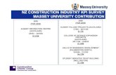NZ CONSTRUCTION INDUSTRY KPI SURVEY MASSEY … · nz construction industry kpi survey massey university contribution 2005 (for 2004) albany recreation centre (auckland) 3/6/03 –