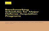 Benchmarking Schedules for Major Defense Acquisition Programs€¦ · acquisition outcomes and develop better cost- and schedule-estimating tools for use by the acquisition community.