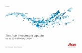 The Aon Investment Update · The Aon Investment Update as at 29 February 2016 Risk. Reinsurance. Human Resources. Aon Hewitt ... It appears that the vote will be very close, and the