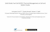 Solid Oxide Fuel Cell (SOFC) Thermal Management at Cell ...€¦ · • AOGR reduces the fuel utilization in stack while increases that for whole system; • This is technically desired