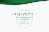 New EPA Updates for FDPthefdp.org/default/assets/File/Presentations/Sept_2020... · 2020. 9. 22. · update-listserv •UPDATE (9/1/20): The EPA Grants Update Listserv is currently
