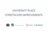 UNIVERSITY PLACE STREETSCAPE IMPROVEMENTS · concept 1. old mill williams hall stem discovery center morrill hall waterman building student health services billings library votey