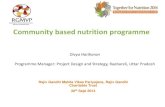 Community based nutrition programme - POSHANposhan.ifpri.info/files/2014/11/4_Divya-Hariharan.pdfNov 04, 2014  · Community based nutrition programme. Outline • Background and overview