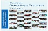 A Summary - International Agency for Research on Cancer · Kerala, India 31 March-4 April 2003 Lyon, France 7-11 April 2003 Vanuatu 15-19 January 2007. Cervical Cancer Screening Courses