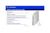 SURFboard Cable Modem User Guide Title Introduction Before ... · Introduction Introduces your SURFboard cable modem and the controls on theTop and Front Panel ... air to remove dust.