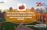 VET & SKILLS GOVERNANCE TOOLBOX: USING KNOWLEDGE & … · 2020. 2. 13. · VET reform agenda. Block 3 Deals with the suitability of institutional arrangements to implement the reform