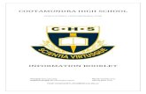 COOTAMUNDRA HIGH SCHOOL · 2020. 8. 27. · STUDENTS Cootamundra High School is a medium size, comprehensive, co-educational high school, located within the Riverina Region. It serves