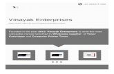 Vinayak Enterprises€¦ · Cartridges and Computer Printer Toner. About Us Founded in the year 2013, Vinayak Enterprises is amid the most noticeable names betrothed in ... Xerox
