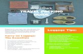 Brightspark Travel Packing Guide · Title Brightspark Travel Packing Guide Author Brightspark Travel Subject Your complete packing guide for your student educational trip Created