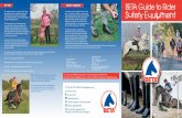 HI-VIZ SAFETY BOOTS BETA Guide to Rider Safety Equipment Guide to Rider … · approved to BETA Level 3, with an integral air vest. When it comes to safety clothing and equipment,