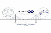 Kordsa Investor Presentation · Global Automotive Market (Munits) Market Dynamics - Tire Confidential 11 Global Tire Market (Munits) Tire Reinforcement Market (NY6.6-ktons) Tire Reinforcement