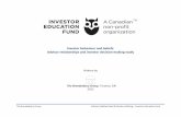 Investor behaviour and beliefs: Advisor relationships and IEF Adviser relationships and investآ  critical