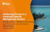 Achieving Privacy in a Federated Identity Management System · user-centric identity Has goal of uniform UI Can self-assert claims Enables direct interaction between IdPs and SPs