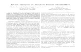PAPR analysis in Wavelet Packet Modulationmatthieugautier.free.fr/media/Gautier_ISCCSP_08.pdf · PAPR reduction techniques [2]-[5] have been proposed to reduce the PAPR problem in