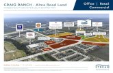 CRAIG RANCH - Alma Road Land Office | Retail INTERSECTION ...€¦ · ADDRESS SW Corner of Alma Rd. & Collin McKinney Pkwy LAND ACREAGE 12.94 ZONING Planned Development - Office,