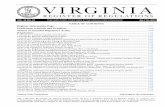 TABLE OF CONTENTS Register Information Page Publication Schedule and Deadlines Notices ...register.dls.virginia.gov/vol28/iss23/v28i23.pdf · 2012. 7. 12. · Volume 28, Issue 23