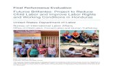 Final Performance Evaluation: Futuros Brillantes: Project ... · Futuros Brillantes: Project to Reduce Child Labor and Improve Labor Rights and Working Conditions in Honduras United